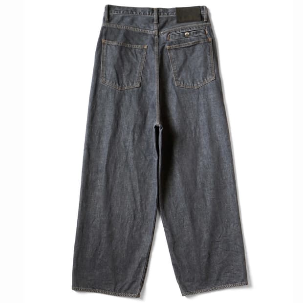 캐피탈 14oz 블랙x키나리 데님 포트 팬츠