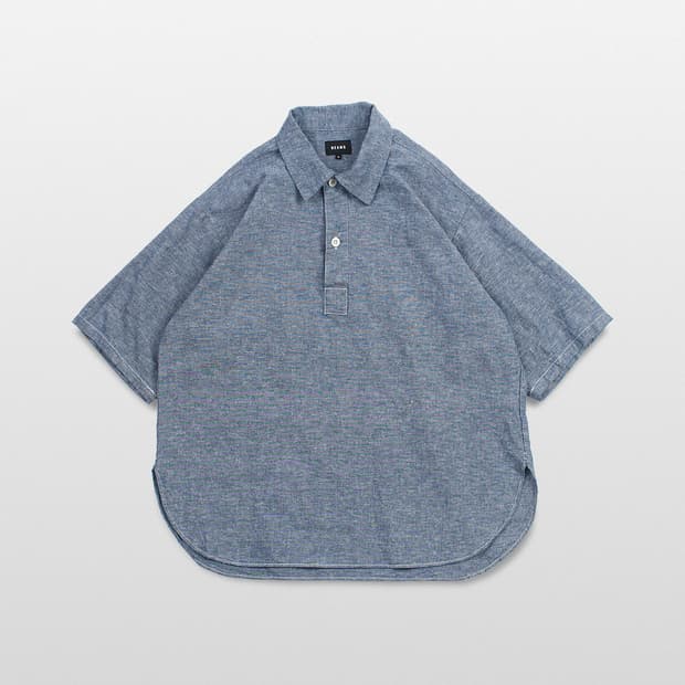 BEAMS Hemp Over Fit Pullover Shirt