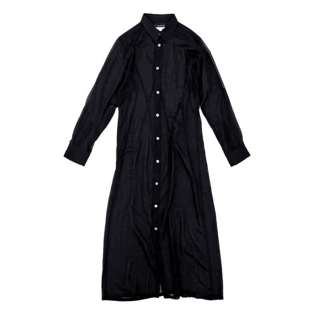 Y’s Yohji Yamamoto Sheer Shirt Dress