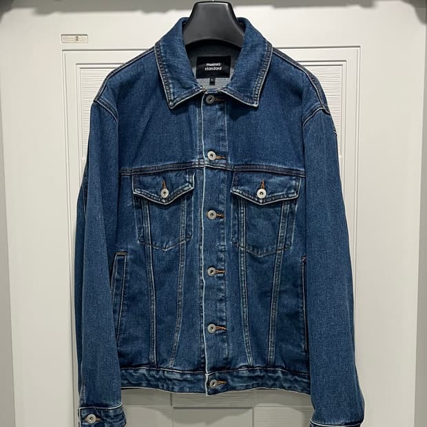 무탠다드 릴렉스드 데님 청자켓L [미디엄 인디고]
