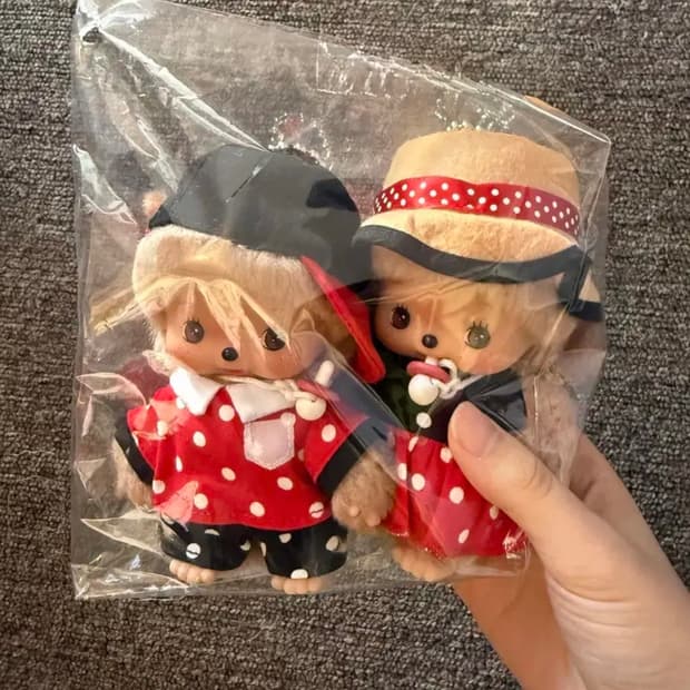 [새상품] 미키마우스 미니마우스 몬치치 인형 키링 희귀 미개봉