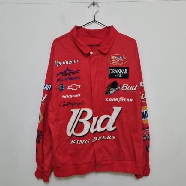 YICIYA 오버핏 빈티지 레이싱 자켓/남여공용XL