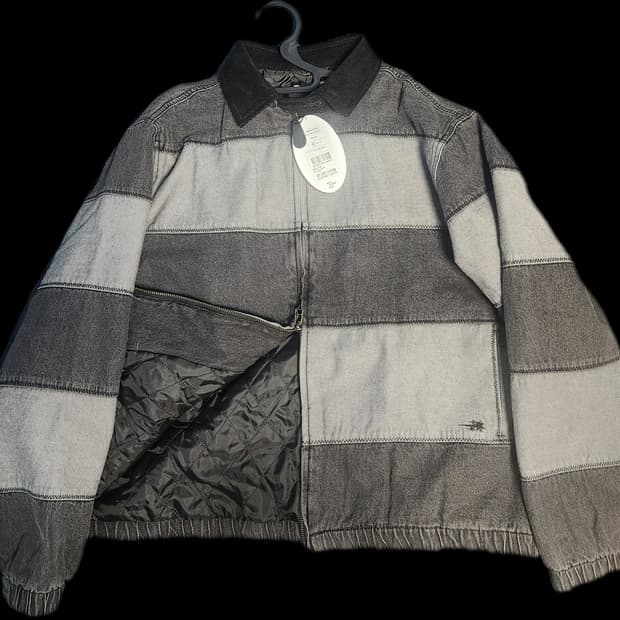 나이스고스트클럽 데님 패널 퀼팅 재킷 S
