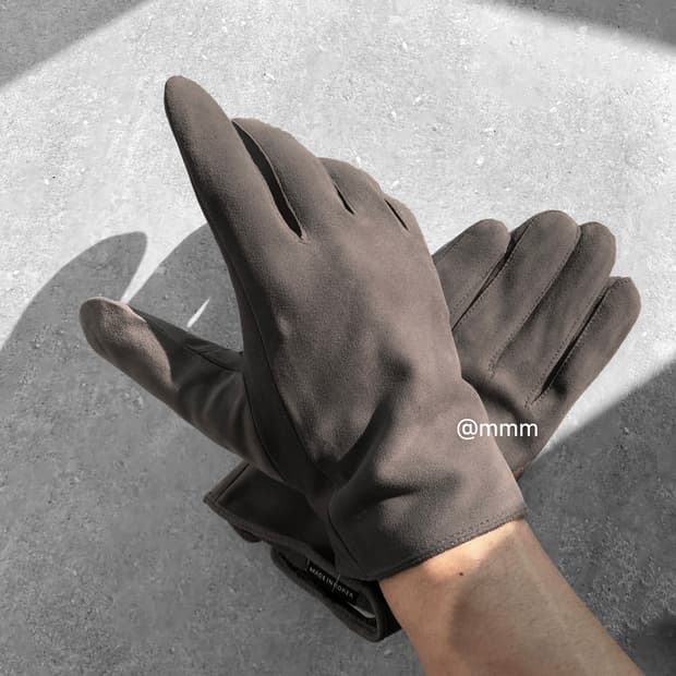 [Unisex] 스웨이드 가죽 장갑 스마트터치