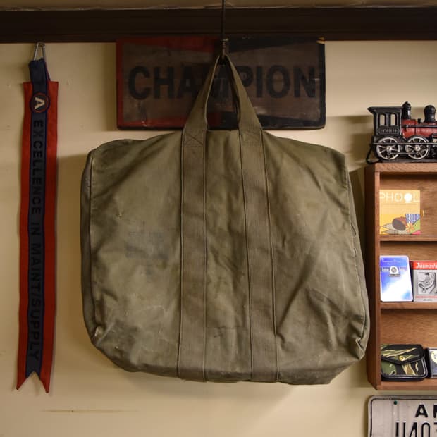 미군 오리지널 조종사 캔버스 키트백 S156