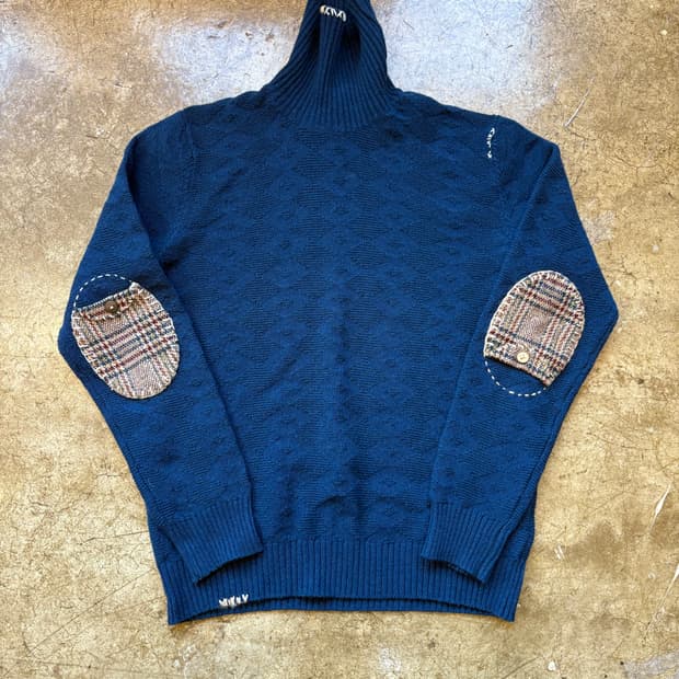 BOB 이태리 핸드메이드 사시코 울 니트 폴라