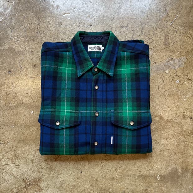 노스페이스 울 플란넬 셔츠 재킷