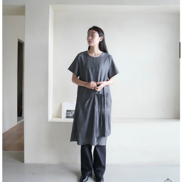 에프터먼데이) frill pocket loose ops 그레이