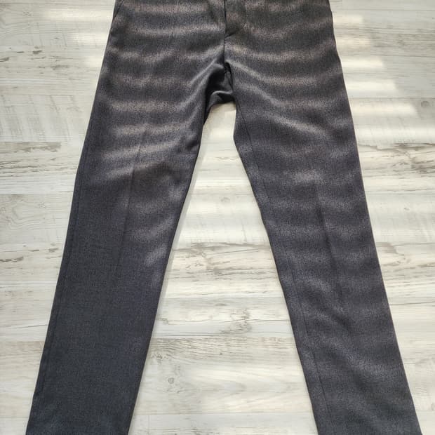 W&P HOUSE 울 그레이 슬렉스 팜. 29인치 정장 바지 트라우저