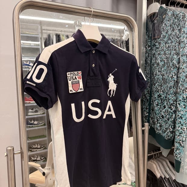 폴로 치프키프 USA 카라티 반팔 미국