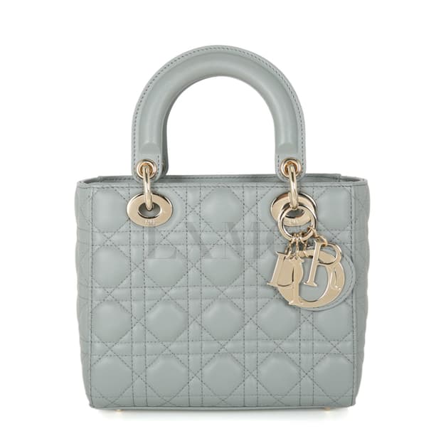 디올 레이디디올 스몰백 스톤 그레이 LADY DIOR 까나쥬 크로스