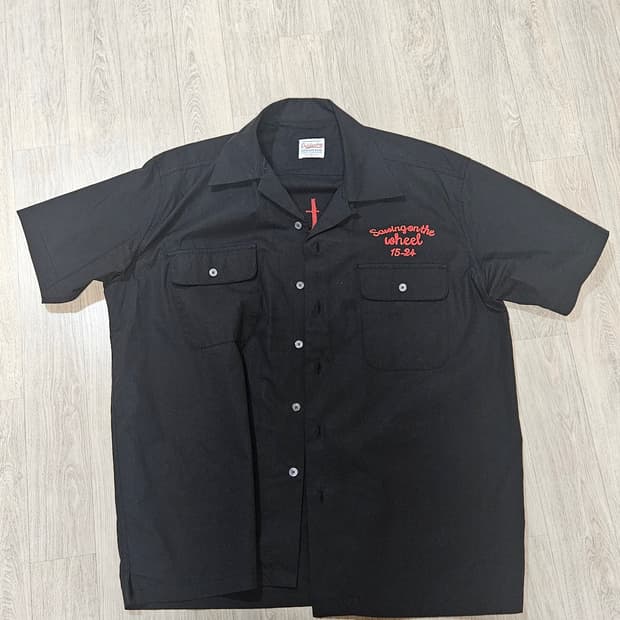 아웃스탠딩 볼링셔츠 블랙 S