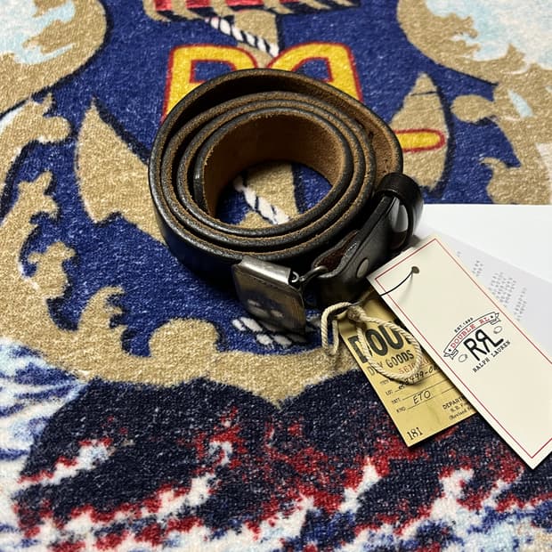 RRL 빈센스 벨트 블랙 36