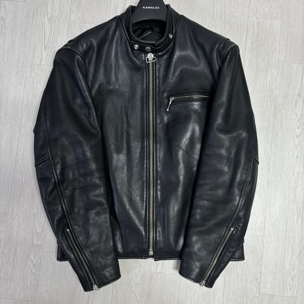 빈티지 소가죽 카페레이서 레이싱 자켓