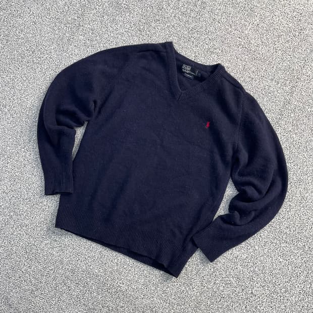 L 폴로랄프로렌 울 브이넥 니트 0403M