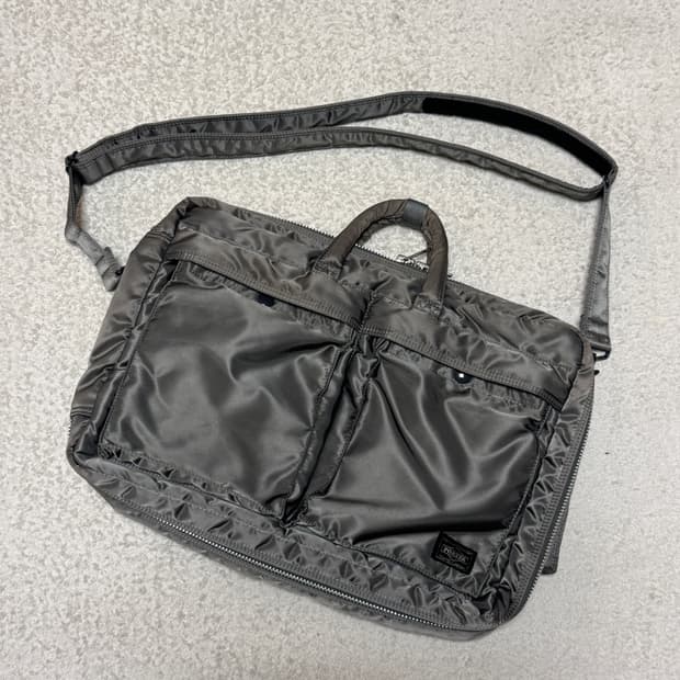 요시다 포터 탱커 3way 브리프 케이스 백팩 실버