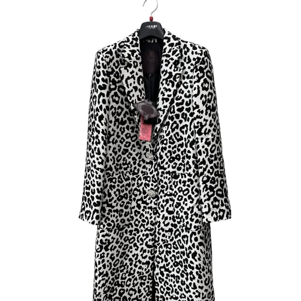 (새상품)제시앤코/제시뉴욕 레오파드 달마시안 자켓