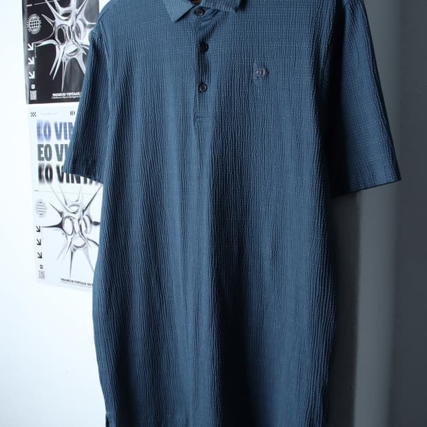 (3XL) 던롭 반팔 카라 티셔츠 빅사이즈 골프 기능성 블루-199991