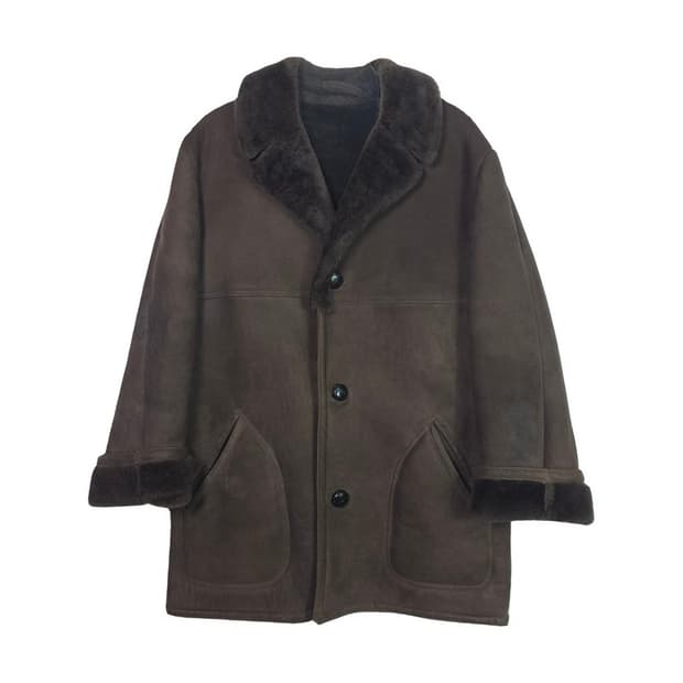 Sawyer of Napa 오리지널 리얼 시어링 무스탕 40