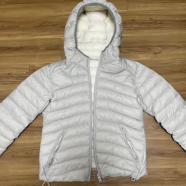 미쏘 배색 경량패딩