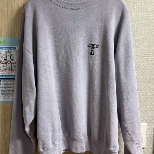 카브엠트 오버다이 T카브 emp 크루넥 맨투맨 L