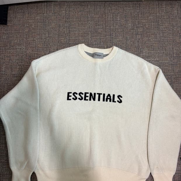 L - 에센셜 니트 스웨터 버터크림 - 20SS
