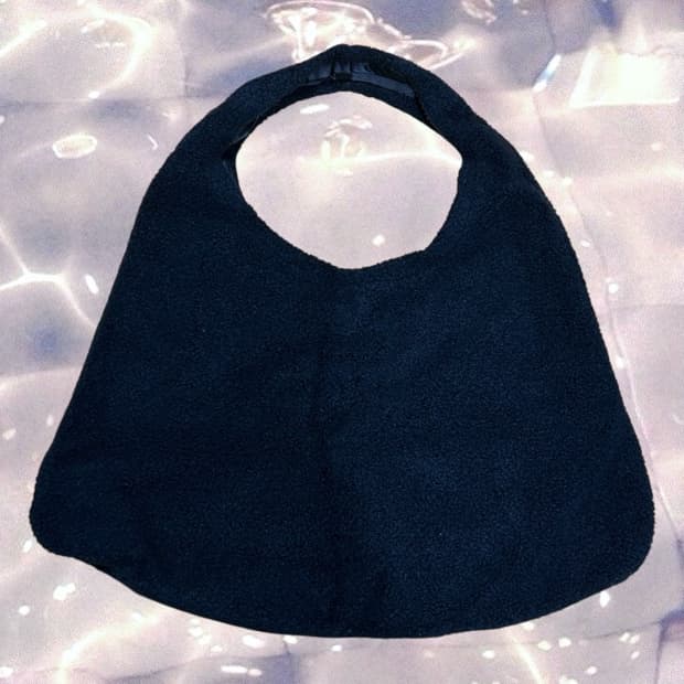 LFM 렉스핑거마르쉐 양털 라지 백 네이비 