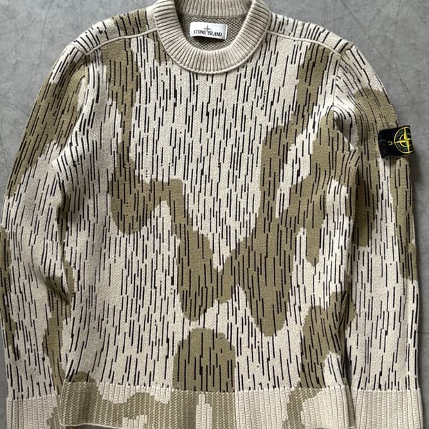 Stone Island 스톤아일랜드 21FW 레인 카모 와펜 니트 