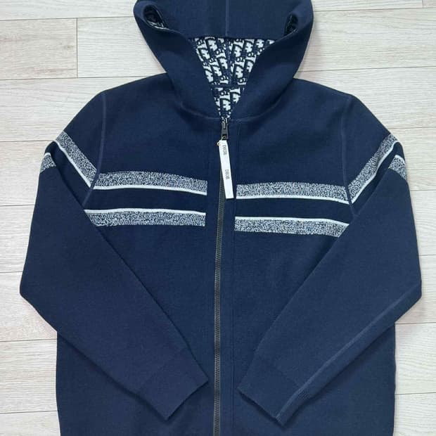 디올 캐시미어 가디건 후드집업