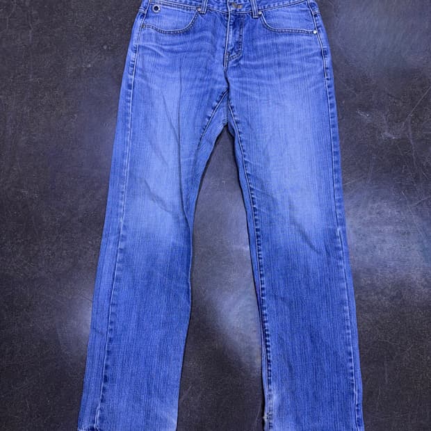 라코스테 빈티지 워싱 중청 레귤러핏 데님팬츠 78(30)