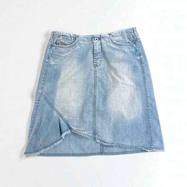 Diesel denim mid skirt