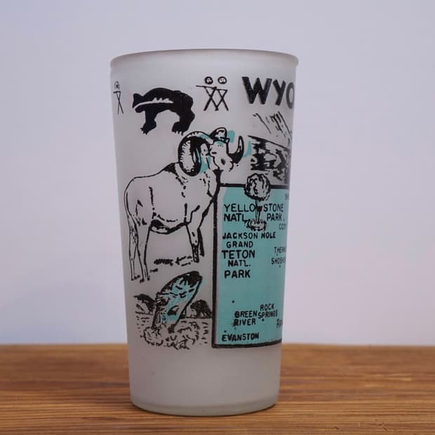 빈티지 소품 State Souvenir 유리컵