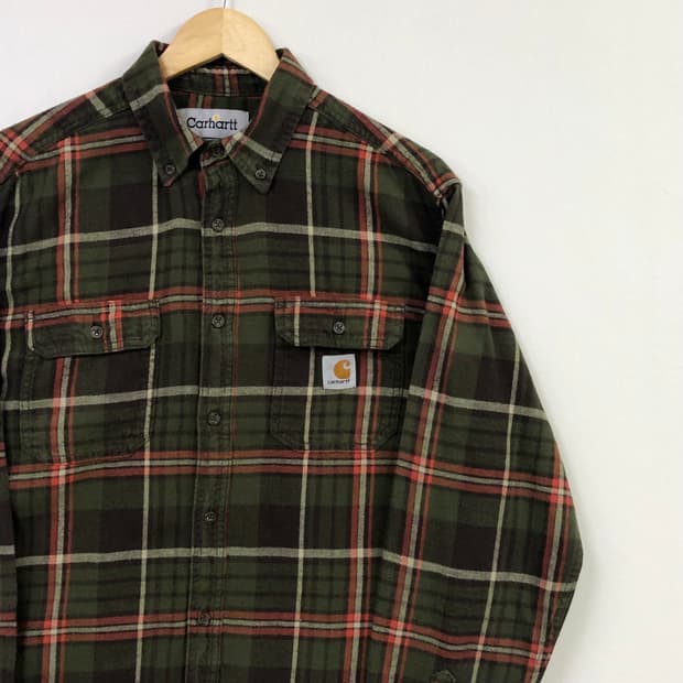 L 칼하트 체크 셔츠