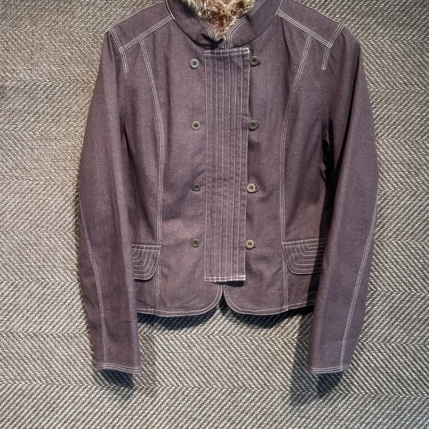 00s 히로코 코시노 퍼 트리밍 자켓 