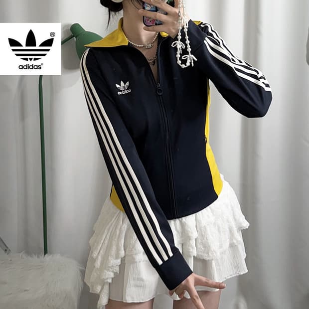 아디다스 네이비 & 옐로우 유로파 파이어버드 져지