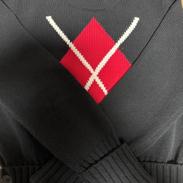 스테판쿡 아가일 니트 블랙 (L)