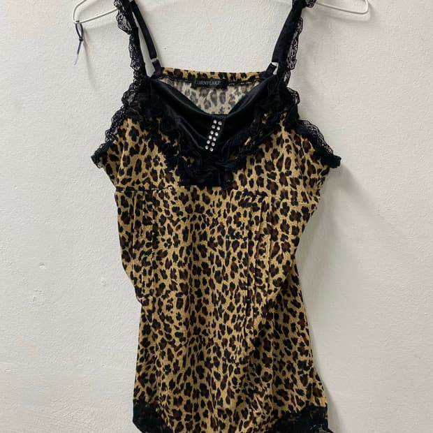 [CronFlake] Cubic Detail Leopard Lace Sl