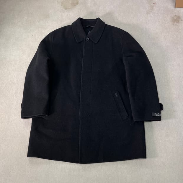 100 입생로랑 울 하프코트 자켓