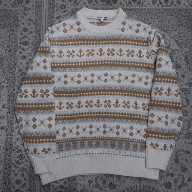 유니클로 X JW앤더슨 페어아일 니트 L