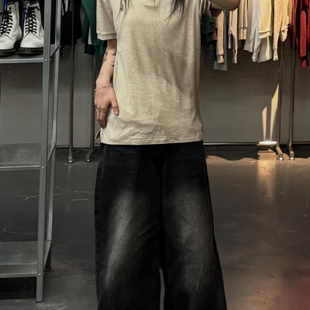 폴로 랄프로렌 포니로고 소프트코튼 베이직 카라 반팔티 A3762