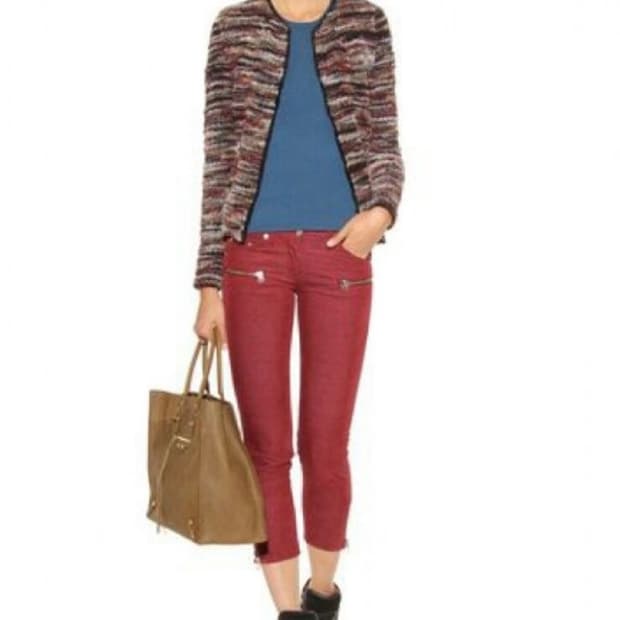 이자벨마랑 에뚜왈 부클 트위드 집업자켓