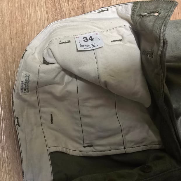 웨어하우스 1082 치노팬츠 카키 34