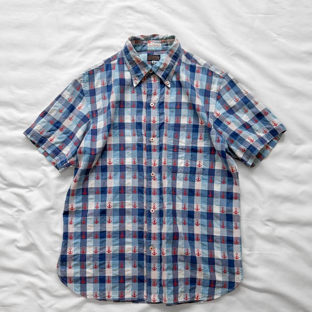 Sugar cane check work shirt