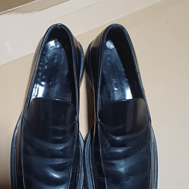 빈티지 프라다 로퍼 블랙 스퀘어토 로퍼 남성용 구두 265