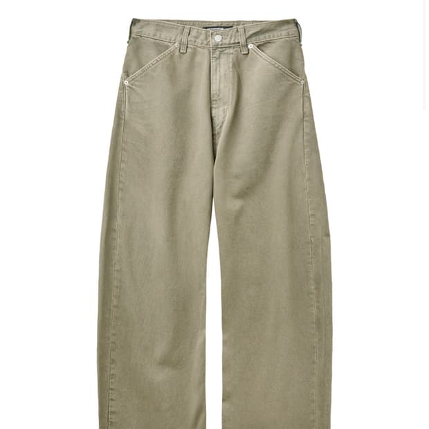 헤칭룸 Wide Curve Jeans Olive 3