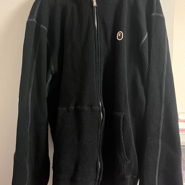 베이프 와플 후드집업 L