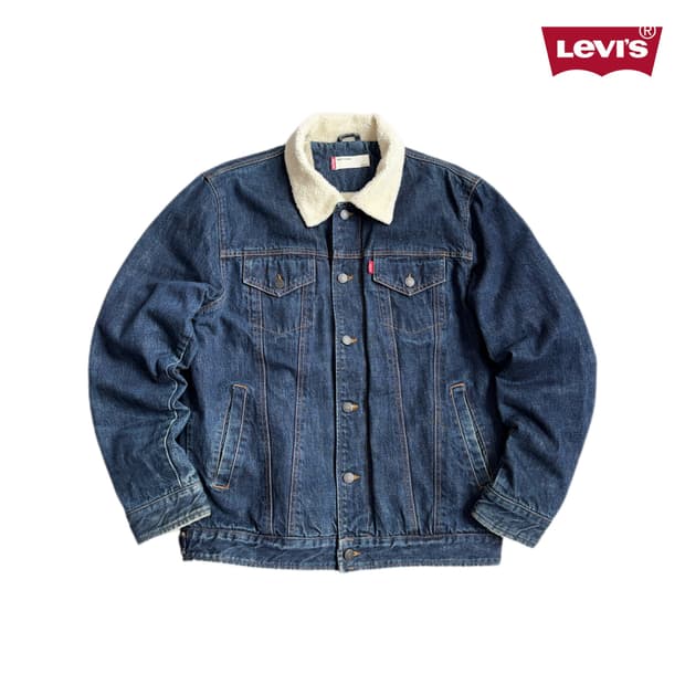리바이스 쉐르파 카라 트러커 데님자켓