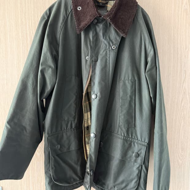 바버 비데일 왁스 자켓 세이지