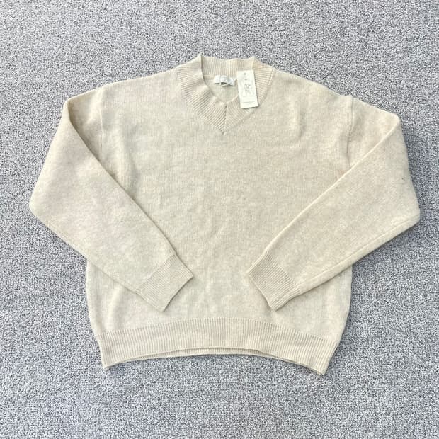 L cscompany 브이넥 크림 니트 0304S1