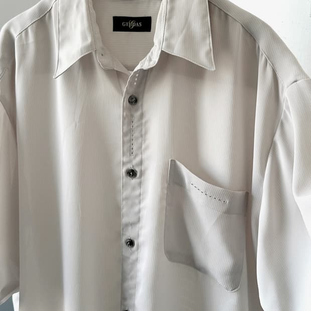 High count poly woven H/S shirt
